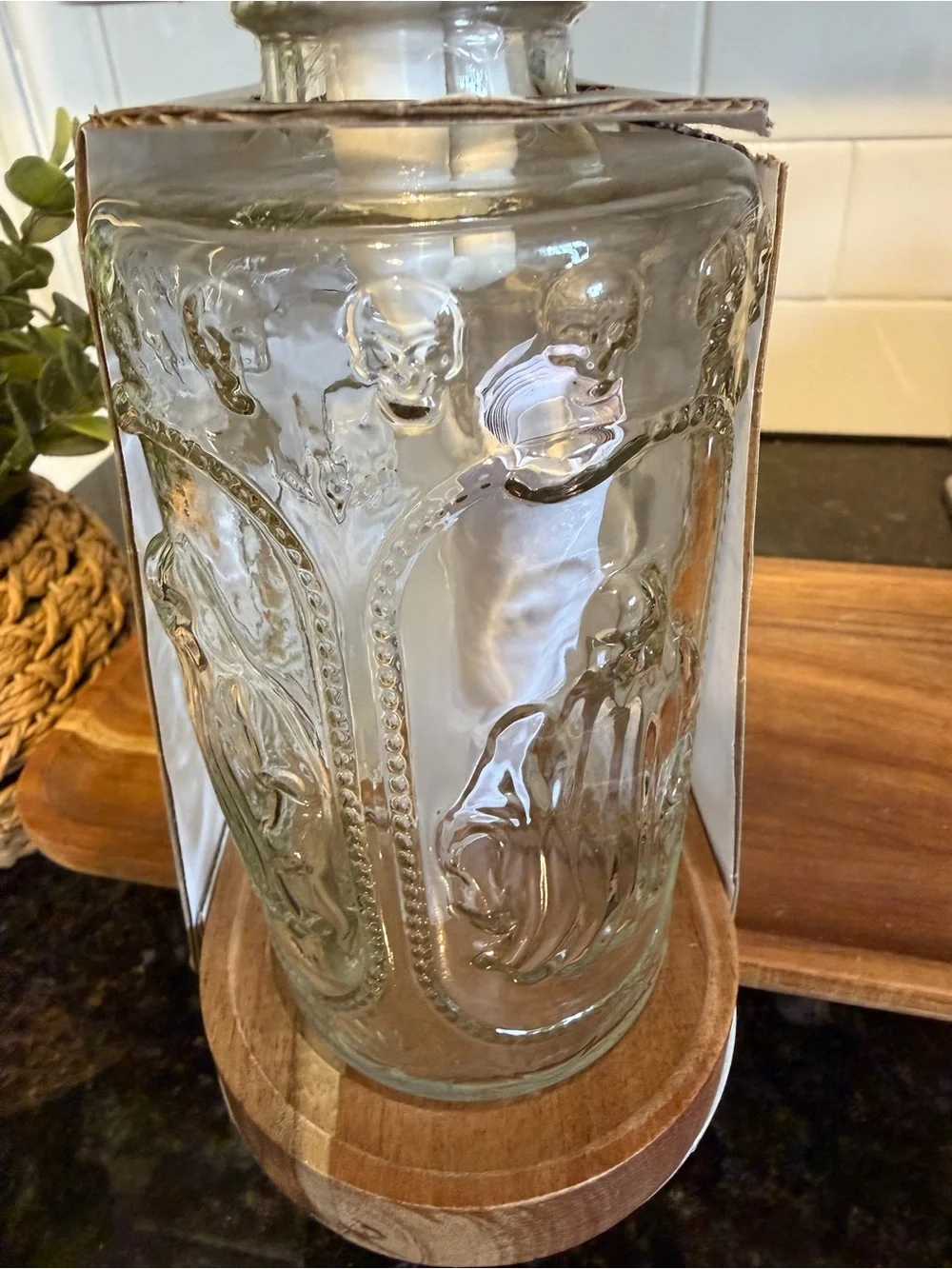 CWC Ghost Syrup Dispenser Set 2 Piece Glass Pump Bottles Halloween New